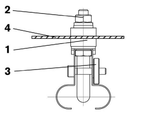 Abrazadera gemela de la lámpara infrarroja del tubo de la onda media de GJ0002L 11X23 con el acero inoxidable 5