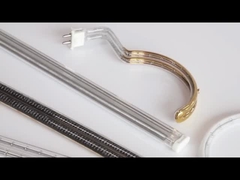 Tubo doble del halógeno de la capa de la onda media del infrarrojo de los radiadores blancos de la calefacción