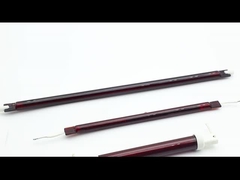 Lámparas de luz de onda corta de cristal de cuarzo rojo de 1500 mm elemento de calefacción infrarrojo cerámico