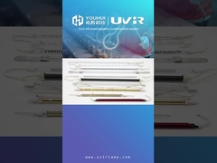 Lámpara halógena de base personalizable para calefacción longitud 50-1500 mm