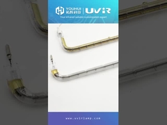 Tubo de elemento calefactor infrarrojo de onda corta tipo U con reflector