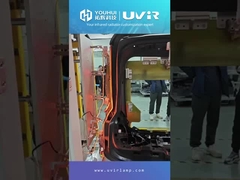 Lámpara de calefacción de halógeno recubierta de oro de tubo único de ángulo plano en forma de U con alta temperatura de filamento