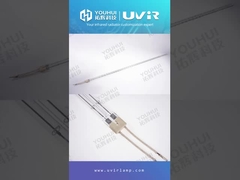 11x23mm halógeno IR lámpara de tubo de infrarrojos de revestimiento dorado doble lámpara de calefacción de cuarzo tubo