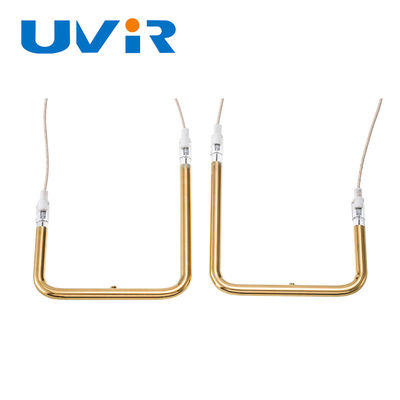 Buen precio 230V 910W Oro elemento de calefacción infrarrojo tubo de cuarzo en línea