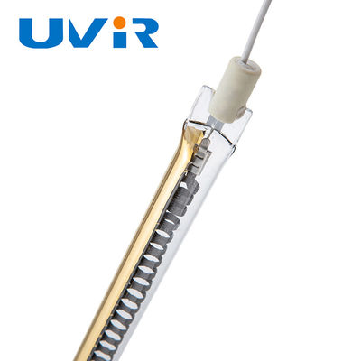 Buen precio Lámpara calefactora de cuarzo IR de fibra de carbono de 400 V R7S con revestimiento dorado en línea