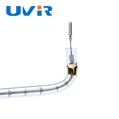 Buen precio Tubo de calentador halógeno de cuarzo tipo U 200-4000W Lámpara IR de onda corta en línea