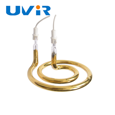 Buen precio Reflector 3D con revestimiento dorado personalizable Tubo de elemento de calefacción infrarrojo para calefacción industrial en línea