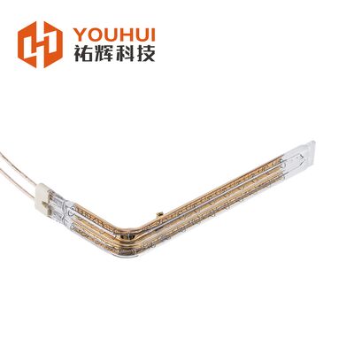 Buen precio 45-480V 150-6000W Tubo de elemento de calefacción infrarrojo cerámico con tapa con revestimiento de oro en línea