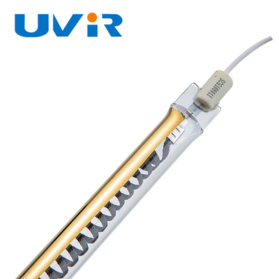 Buen precio Lámpara de calefacción infrarroja de fibra de carbono R7S 2000W con revestimiento dorado en línea