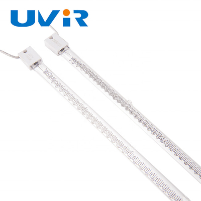 Buen precio lámparas del halógeno de 1500W IR, elementos de calefacción infrarrojos del tubo del cuarzo de la onda corta del CE en línea