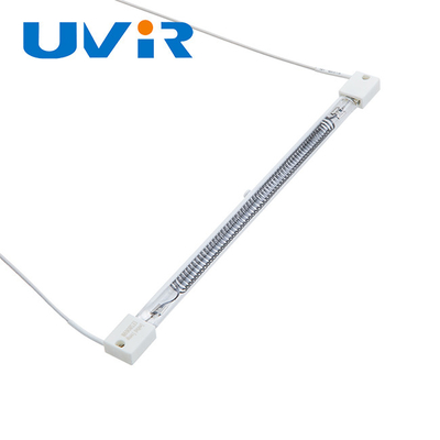 Buen precio lámpara de calefacción infrarroja de la fibra de carbono 450W, elemento de calefacción de cristal del tubo del cuarzo en línea