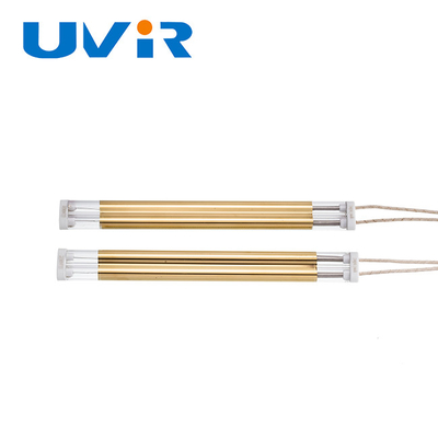 Buen precio lámpara de infrarrojo de la onda media 1kw, lámparas de calefacción del cuarzo con el reflector del oro en línea