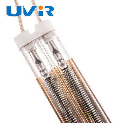 Good price Lámpara de tubo de calentador infrarrojo con revestimiento de oro 415V Semi chapado en oro recto en línea
