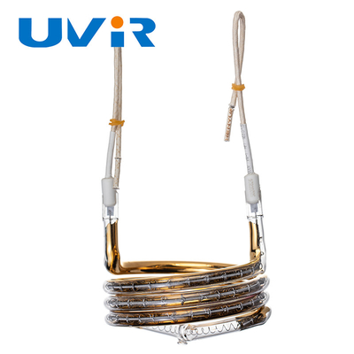 Good price UVIR modificó el radiador revestido 2700w 380v del oro para requisitos particulares de Ring Shaped Heating Element Tube en línea