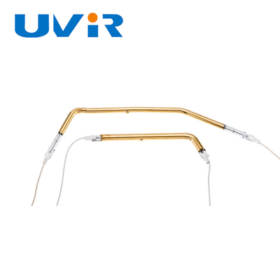 Buen precio Tubo de elemento de calefacción infrarrojo de cuarzo recubierto de oro 150-6000W en línea