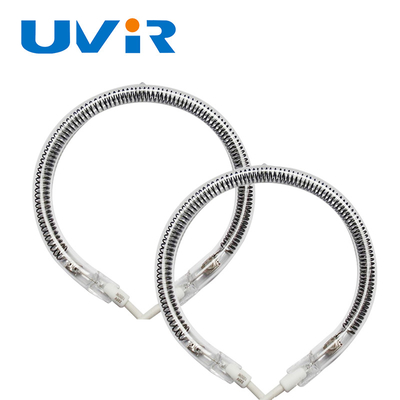 Lámpara de calefacción modificada para requisitos particulares de Ring Shaped Round Carbon Infrared