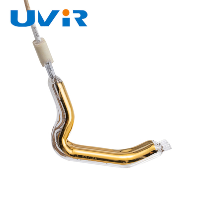 Buen precio Tubo de lámpara de calentamiento por infrarrojos con revestimiento de oro en forma de L 150-6000W en línea