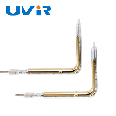 Good price Elemento doble plateado oro de soldadura plástico del tubo infrarrojo de la calefacción en línea