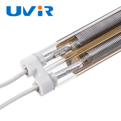 Buen precio Lámpara de infrarrojos de onda media de 4400W Tubo de cuarzo recubierto de oro en línea
