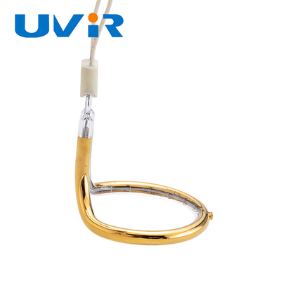Accesorios de calefacción del tubo infrarrojo de Heater Lamp Gold Coating Single de la circular del cuarzo