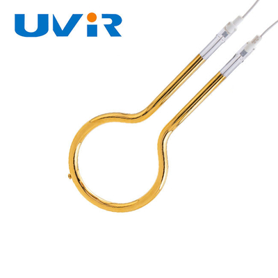 100-7600W Ring Infrared Heater Lamp, calentador del tubo del IR del cuarzo del reflector del oro