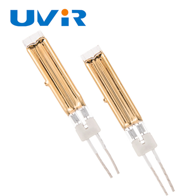 Buen precio Lámpara de calefacción de ondas infrarrojas de doble tubo dorada de onda corta 400-6000W en línea