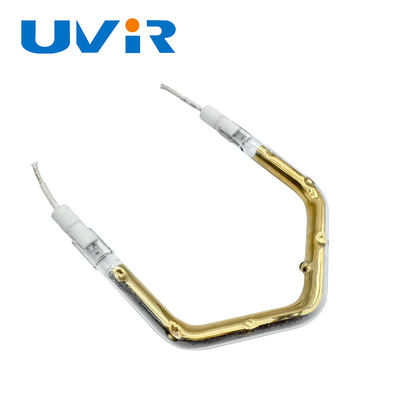 Good price Tubo de lámpara de filamentos octogonales de infrarrojos recubierto de oro de forma irregular personalizada en línea