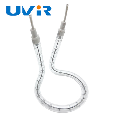 Lámparas de infrarrojos de anillo UVIR personalizables de revestimiento blanco de tubo de cuarzo Lámpara de halógeno IR 200-4000W