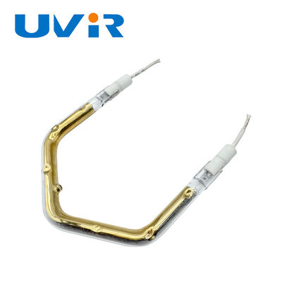 Buen precio Tubo versátil de elemento calefactor infrarrojo de 150-6000W con voltaje de 45-480V y reflector dorado para procesos industriales en línea