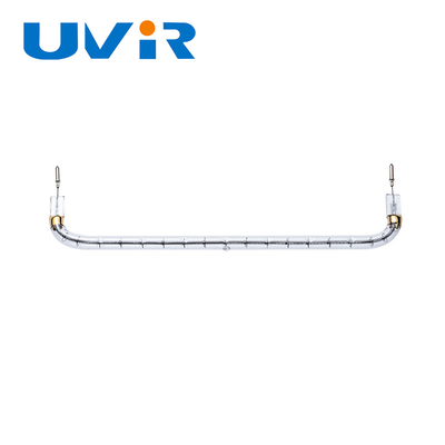 Tubo de calefacción de cristal de cuarzo a medida UVIR en forma de U Tubo de lámpara infrarroja