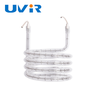 Good price 3d tubo único tubo de cristal de cuarzo transparente halógeno de infrarrojo tubo de elemento de calefacción en línea