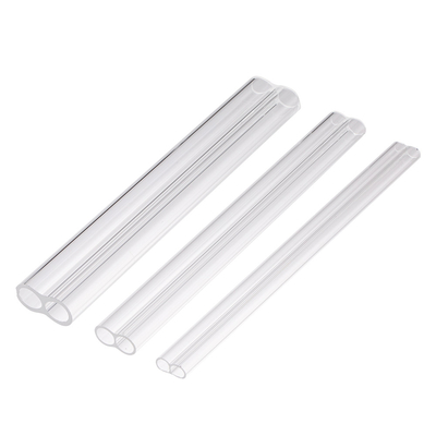 calidad Tubo a prueba de calor del cuarzo transparente, lámparas infrarrojas del tubo gemelo claro Fábrica