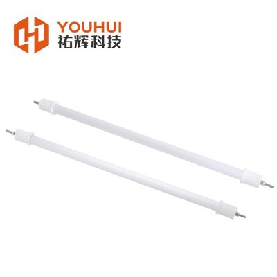 Tubo de lámpara de calentamiento infrarrojo halógeno de filamento de onda media de un solo tubo de 200-4000W para necesidades de calentamiento industrial