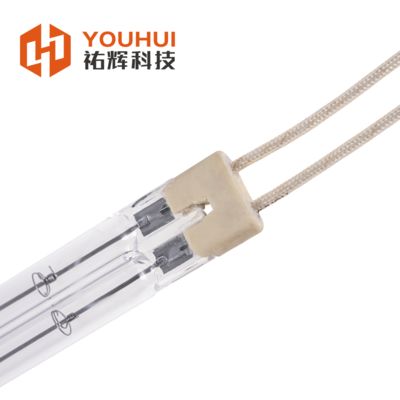 Lámpara infrarroja de cuarzo transparente de doble tubo 200-6000W 55-575V Base TC01