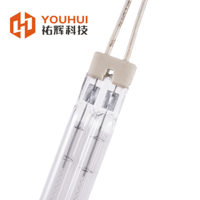 Buen precio Lámpara de calefacción por infrarrojos de halógenos de tubo gemelo 200-4000W 55-575V en línea