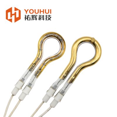 Buen precio Single Tube Short Wave Gold Coating Infrared Heating Element Tube 150-6000W with 85% Heat Efficiency and 5000-20000h Lifespan en línea