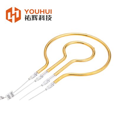 Buen precio Lámpara de calentamiento infrarrojo con reflector dorado de 1600W, 240V en línea