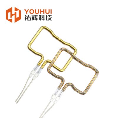 Buen precio Tubo de lámpara de calefacción de infrarrojos de 55-575V de voltaje personalizable con filamento de tungsteno de alta eficiencia y reflector blanco en línea