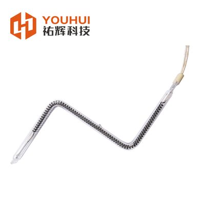 Buen precio Lámpara IR de onda media de carbono industrial con longitud personalizable de 50 a 1500 mm y temperatura de filamento de 1100 a 2600 °C durante más de 5000 horas de vida útil en línea