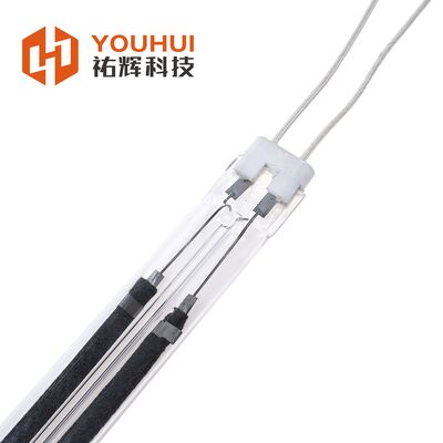 Buen precio Lámpara de calefacción IR de fibra de carbono de tubo gemelo con garantía de 10.000 horas para secado de pintura a base de agua (200-4000W) en línea