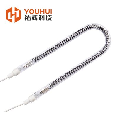 Buen precio Lámpara calefactora infrarroja de fibra de carbono de voltaje personalizable con calor controlable rápido y posición de combustión universal en línea