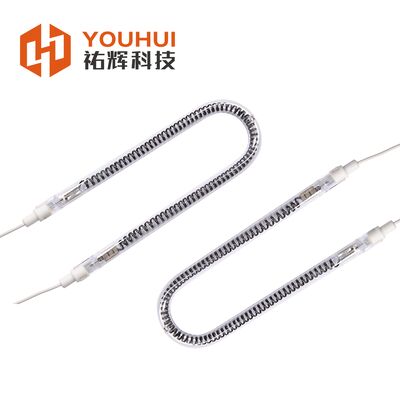 Buen precio Lámpara calefactora infrarroja de fibra de carbono personalizable con temperatura de filamento de 1100-2600 °C y vida útil de 5000 horas en línea