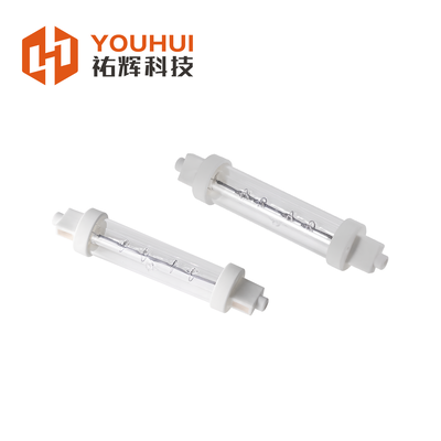 Buen precio Lámpara de calentador infrarrojo halógeno de tubo único de 200-4000W con vida útil de 5000h y voltaje de 55-575V para calefacción industrial en línea