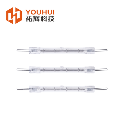 Buen precio Lámpara de tungsteno halógeno de calefacción por infrarrojos con 5000h de vida útil de varilla de molibdeno en forma de U y longitud de onda de 1-2 μm para curado industrial online