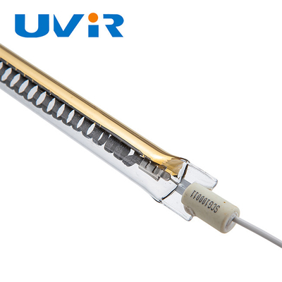 Buen precio R7S lámpara de calefacción infrarroja de fibra de carbono 1200W Reflector de oro en línea