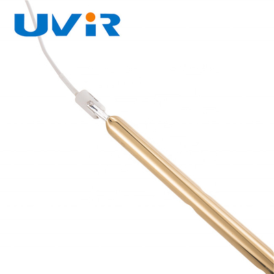Lámpara infrarroja del calentador del halógeno del cuarzo de R7S 230V rápidamente con la capa del oro