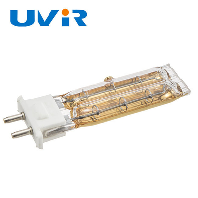Lámpara de calefacción del cuarzo de TC04 11x23, reflector de capa de oro de la lámpara gemela del tubo