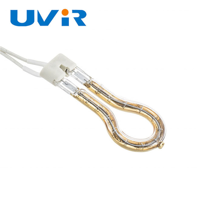 Reflector Ring Infrared Lamps, lámpara del oro de calor de la onda corta de 115V 200W