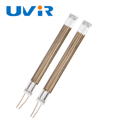Buen precio Lámpara de calefacción infrarroja de cuarzo de onda media de 500W 230V Reflector de oro en línea