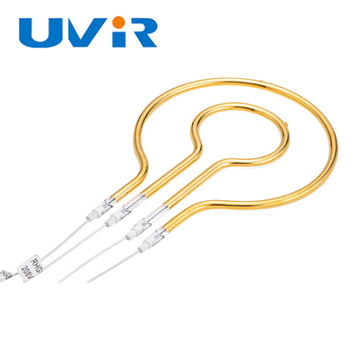 Buen precio 1600W Ring Infrared Lamps, tubos de calefacción del infrarrojo del reflector ROHS del oro en línea